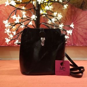 BNWT Massimo Castelli Crossbody Italian Leather